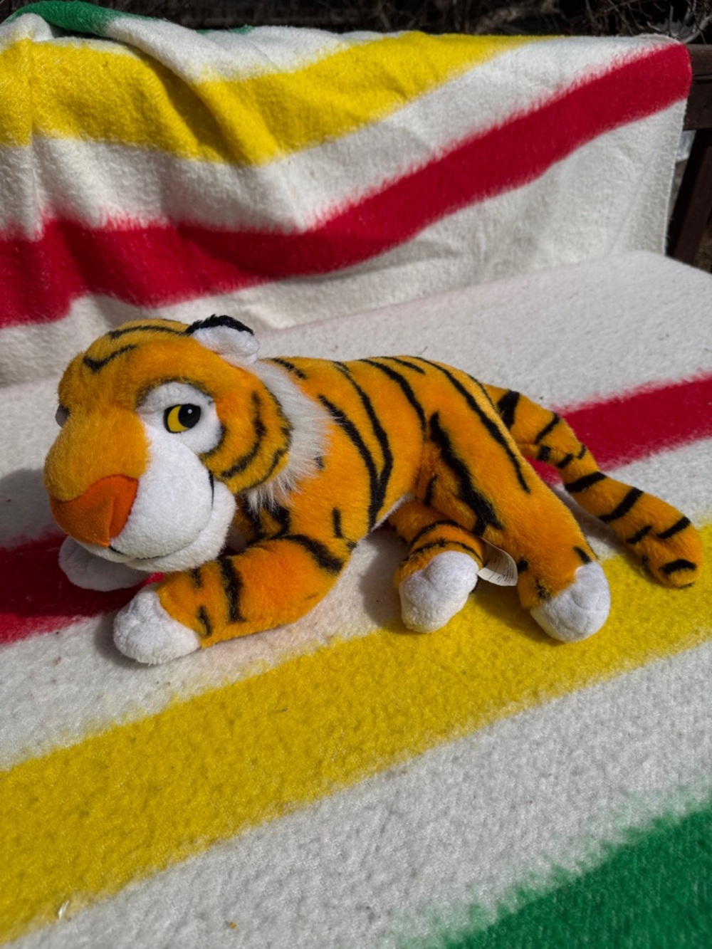 Vintage 1992 Disney Mattel Aladdin Rajah tiger plush stuffed animal GUC